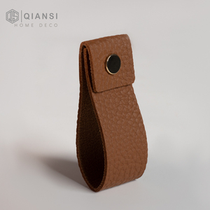 Qiansi HK0551 Modern Kitchen Cabinet Cupboard Drawer Pull New Design PU Leather Furniture Handle for Dresser for <strong>Bedroom</strong> - Product Image 1