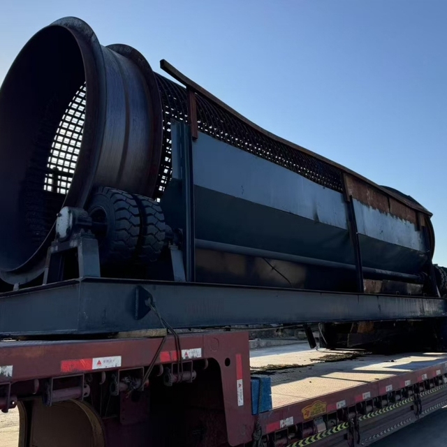 Pengpai Heavy-duty Motor Drum Screen for Mining Ore Aggregate Grading High-capacity Steel Structure Design