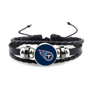 <span class=keywords><strong>NFL</strong></span>メンズ & ウィメンズマルチレイヤーレザーブレスレット32チームアメリカンフットボールリーグオーリンズセインツブレスレット - Product Image 5