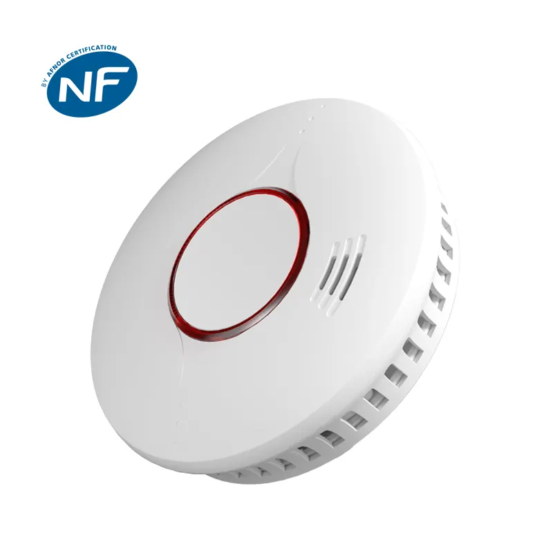 En 14604 Détecteur de fumée Life Home Wifi Sécurité incendie Alarme de chambre de bureau de haute qualité Détecteur de fumée