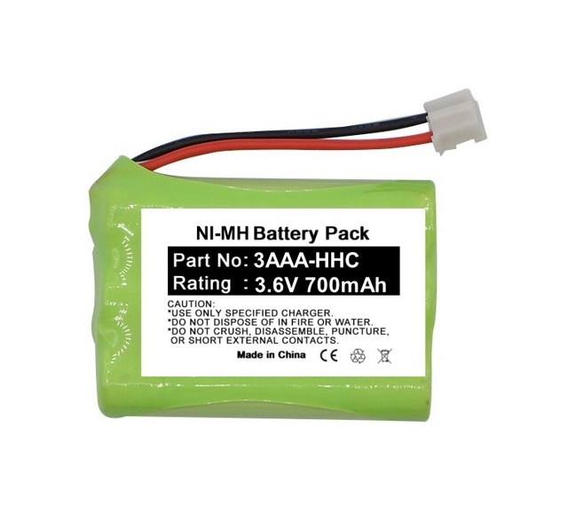 Factory Price Ni-Mh 3.6V 700mAh Brand New Ni-MH 3AAA-HHC Compatible Grade a Speaker Battery for Life on Record A08 Good Quality