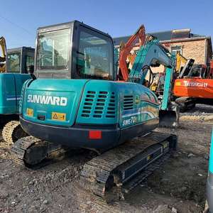Excavatrice sur chenilles SUNWARD 70E d'occasion de haute qualité, en bon état, mini-pelleuse d'occasion SUNWARD 70E en vente en Chine - Product Image 4