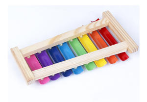 I bambini infantili di legno ottava mano bussare al pianoforte prima educazione del bambino strumento musicale giocattolo educativo 1-2-3 anni di età i piccoli - Product Image 6