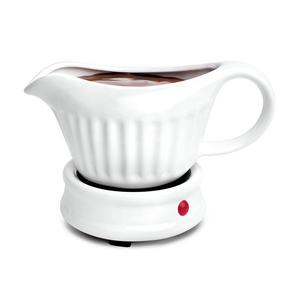 Chauffe-sauce électrique en céramique blanche pour restaurant, 15 oz, utilisation intérieure/extérieure, vente en gros d'usine - Product Image 1