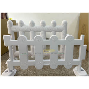 Grado commerciale all'aperto i bambini giocano la fossa della palla della schiuma con la recinzione di plastica bianca per il gioco morbido casa giochi centri - Product Image 2