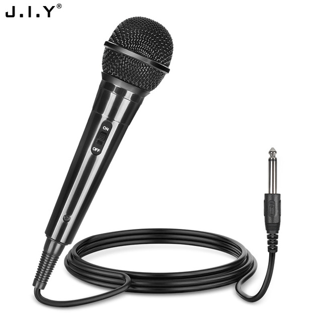 Power On/Off Button Condenser Handheld Metal Home Meeting Conference Using 6.5mm/3.5mm Plug KTV Wired Microphone