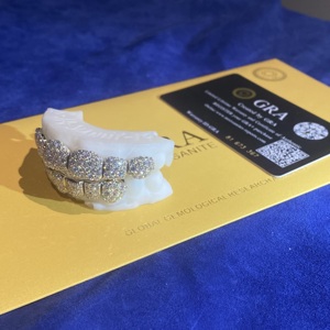 Galaxy personnalisé nid d'abeille Moissanite diamant 6 sur 6 <span class=keywords><strong>Grillz</strong></span> Hip Hop glacé bijoux <span class=keywords><strong>Grillz</strong></span> - Product Image 4