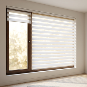 Persianas Enrollables Motorizadas Zebra Automáticas Electrónicas de Doble Capa, Inteligentes, con Control Remoto, <span class=keywords><strong>Opacas</strong></span> <span class=keywords><strong>para</strong></span> Día y Noche, <span class=keywords><strong>para</strong></span> <span class=keywords><strong>Ventanas</strong></span> - Product Image 1