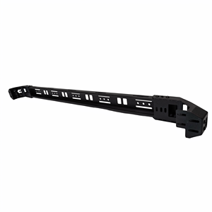 Barres transversales pour couvre-caisse de pick-up, en acier noir mat, antirouille, largeur réglable, fixation par clip, universelles, compatibles avec les camions 4x4 de taille moyenne - Product Image 1