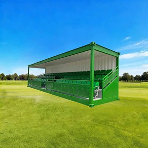 Tribuna Móvil Temporal para Estadios, Contenedor Tipo Grada, Asientos para Espectadores al Aire Libre con Compartimento de Servicio para Clubes de Fútbol - Product Image 1