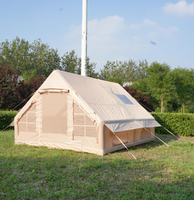 Tente de camping gonflable grande taille pour 3-4 personnes, abri imperméable et pare-soleil pour fêtes en plein air