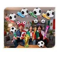 Globos de Aluminio con Forma de Trofeo de Campeonato, Zapatos de Fútbol, Globos con Temática Deportiva para Fiestas