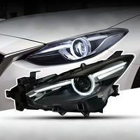 Kit de phares LED DRL Bi-Xénon pour Mazda 3 Axela 2014-2018, lentille de projecteur, installation facile, amélioration des phares avant, pièces automobiles modifiées