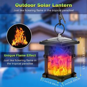 2024 New Solar Flame <b>Light</b> Mini square Pendant <b>Light</b>, Courtyard Waterproof Landscape Lawn <b>Light</b>, <b>Tree</b> Hanging <b>Light</b> Clip <b>Light</b> - Product Image 2