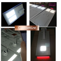 Lampadaire solaire LED intégré 40W avec charge MPPT, indice de protection IP65/IP67, alimentation par batterie DC, construction en alliage d'aluminium pour utilisation sur autoroute