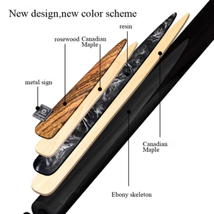 Queue de billard en bois de frêne artisanal, articulée en acier inoxydable, avec joint en ébène, Omin Omin-Enlighten 147 cm, vente chaude - Product Image 2