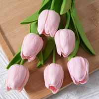 PU tulpen-simulation tulpenkuchen-dekoration hochzeitsfeier heim blumenhersteller großhandel muttertag kuchen topper