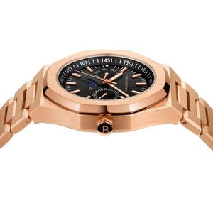 Reloj de Pulsera de Cuarzo MIYOTA para Hombre, Diseño Octagonal de 41 mm, Acero Inoxidable 316L, Correa de Cuero, Fase Lunar, Deportivo, Personalizado - Product Image 2