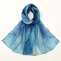 YW343 #   Hijab long en mousseline de soie, imprimé coloré, tendance et populaire, pour femme musulmane, abaya islamique