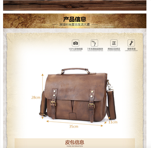 Andong <b>Laptop</b> <b>Briefcase</b> Handbag for Men Genuine Cow Leather Shoulder <b>Bag</b> Europe Style Business Crossbody Messenger <b>Bags</b> - Product Image 3