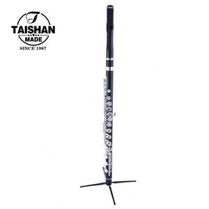 Flûte soprano en ébène plaqué argent Taishan TSFL-320 de marque chinoise, tonalité Do, clés ouvertes, avec mécanisme E - Product Image 2