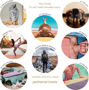 Bãi biển khăn 100% Thổ Nhĩ Kỳ bông, được thực hiện trong Thổ Nhĩ Kỳ cát miễn phí, thêm lớn, siêu mềm, nhanh chóng làm khô, nhỏ gọn trọng lượng nhẹ - Product Image 5