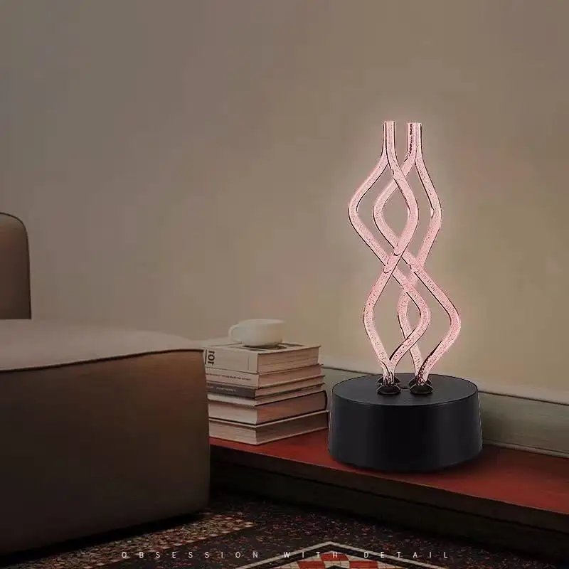 2022 Creatieve Sfeer Kan Dans Acryl Bureaulamp Led Light Night Lights Voor Thuis Decoratie Nachtkastje