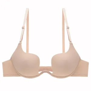 Half Cup Push Up Brasier Mujer Underwear Women Transparent Invisible Strap  Bra