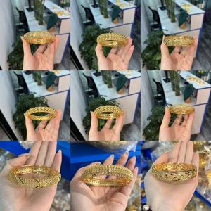 Bracelets de luxe Jxx plaqués or 24 carats, bijoux, bracelets à perles dorées, ensemble de bracelets, vente en gros - Product Image 6