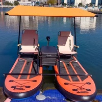 Catamarán Inflable Eléctrico Portátil y Resistente, Balsa de Pesca, Tabla de Paddle, Catamarán Inflable en Venta, Catamarán para Paseos