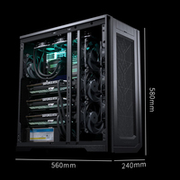 Estación DE TRABAJO modular del chasis del servidor de Torre media de nivel empresarial compatible con el Centro de Computación de Inteligencia Artificial RTX40