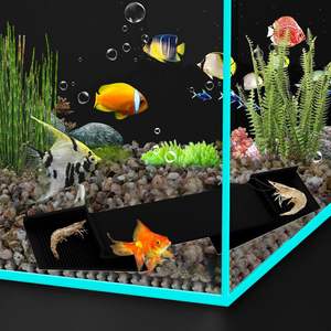 Plastic Milieuvriendelijke Garnalen Verbergen Hoek Ondergrondse Koepel Driehoek Curve Gat Voor Aquatisch Terrarium Gebruik - Product Image 2