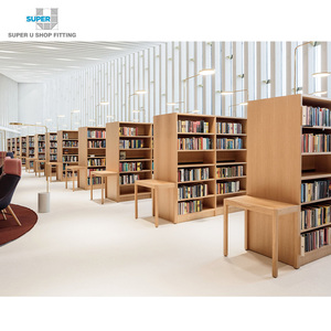 Moderne Bibliothek Bücherregale Benutzer definierte Holz Buchhandlung Display Möbel Holz schrank Regal Ständer für Bibliothek Innen architektur