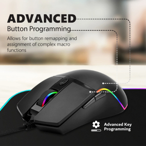 Meilleure <span class=keywords><strong>souris</strong></span> de jeu filaire optique pour ordinateur de bureau avec logo personnalisé OEM, ergonomique verticale rétroéclairée RVB pour joueur - Product Image 6