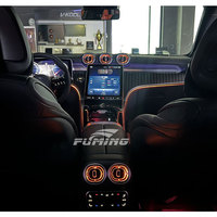 Sortie d'air turbo améliorée pour l'intérieur de la voiture W206, niveau C modifié avec sortie d'air à lumière colorée 64 lumières de couleur pour les bouches d'aération arrière