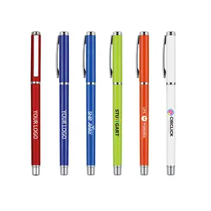 Custom Logo Accepted Cheap Slim Twist Metal Ballpoint Pen For Hotel Gift Pen