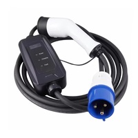 Adaptateur de prise personnalisé Mode 2 IEC62196-2 16A/32A Chargeur rapide portable pour véhicule électrique avec lampe de puissance
