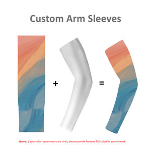 OEM 180gsm ghiaccio fresco senza cuciture di compressione maniche nere corsa ciclismo pesca set per uomini e donne copre le <span class=keywords><strong>braccia</strong></span> - Product Image 3