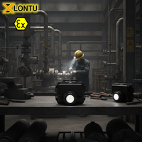 Lampe frontale LED antidéflagrante certifiée ATEX Lontu, étanche IP66, lampe pour mineurs, rechargeable 18650, 3 modes d'éclairage