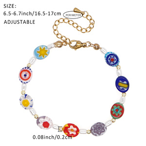 2025 señoras Arco Iris cubo plano colorido <span class=keywords><strong>Chamilia</strong></span> cuentas agua dulce perla Linda <span class=keywords><strong>pulsera</strong></span> - Product Image 4