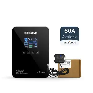 GCSOAR GCIT2460 60A MPPT คอนโทรลเลอร์ชาร์จพลังงานแสงอาทิตย์สมาร์ท WIFI รีโมทคอนโทรลหน้าจอสัมผัส MPPT Controller