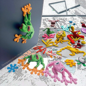 Wholesale Customizable 3D Printed Frogs Magnetic <b>Plastic</b> <b>Animals</b> Model Inspired by Frozen Trending Children's Toys OEM Vendors - Product Image 3