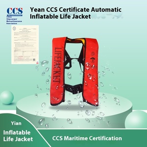 سترة نجاة كبيرة الحجم للبالغين معتمدة من CCS البحرية، سترة نجاة محمولة قابلة للنفخ تلقائيًا مع شهادة CCS - Product Image 4