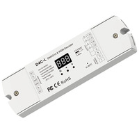 Décodeur DMX512 RDM à courant constant 12-48V DC D4C-L 350-1200mA 4 canaux, pilote LED avec sortie 1, 2 ou 4 canaux DMX pour bande LED RGBW