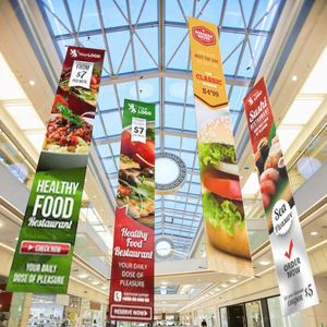 Pancarta Publicitaria de Vinilo para Cine o Centro Comercial con Logotipo Personalizado, Impresión a Doble Cara, Impermeable, Portátil, Grande, para Techo Interior/Exterior - Product Image 1