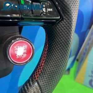Volant en cuir fibre de carbone noir, directement de l'usine, pour <span class=keywords><strong>Audi</strong></span> Q5 Q3 <span class=keywords><strong>Q2</strong></span> Q7 Q8 S3 S4 S5 S6 S7, <span class=keywords><strong>prix</strong></span> d'usine standard original - Product Image 5