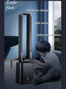 Draagbare Geluidloze Torenventilator En Verwarming Elektrische Luchtkoeling Bladloze Ventilator Bldc Motor Met Zachte Wind Veilig - Product Image 5