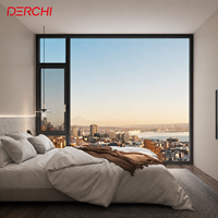 Ventanas de Aluminio con Doble Vidrio Aislante Acústico, Resistentes a Huracanes NFRC, Personalizadas