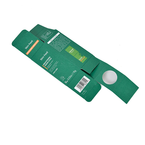 Caja de Embalaje de Cartón Plegable con Extremo Invertido (RTE) Personalizada, Impresión de Logotipo, Papel Kraft Reciclable Ecológico, Caja para Loción o Suero - Product Image 3