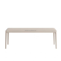 Banc de salle à manger en cuir de selle, style moderne, meubles de cuisine et de salle à manger, cadre en fer, banc confortable